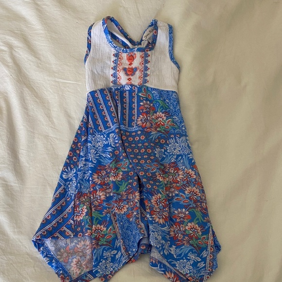 Jona Michelle Other - Jona Michelle NWOT Blue and White Floral Kids Dress